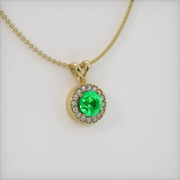 Emerald Pendant 1.05 Ct. 18K Yellow Gold Preview
