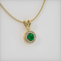 Emerald Pendant 0.77 Ct. 18K Yellow Gold Preview