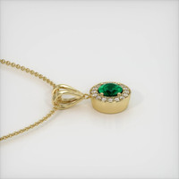 Emerald Pendant 0.77 Ct. 18K Yellow Gold Preview