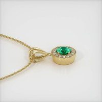 Emerald Pendant 0.83 Ct., 18K Yellow Gold Preview
