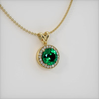 Emerald Pendant 2.87 Ct., 18K Yellow Gold Preview