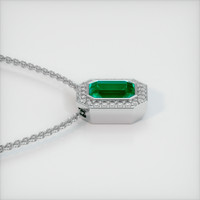 1.55 Ct. Emerald Pendant, Platinum 950 3