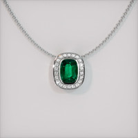 3.11 Ct. Emerald Pendant, Platinum 950 1