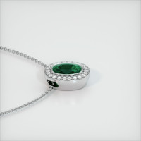 1.38 Ct. Emerald Pendant, Platinum 950 3