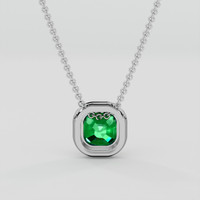 2.18 Ct. Emerald Pendant, Platinum 950 4