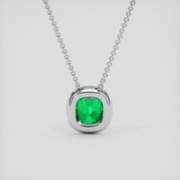 2.25 Ct. Emerald Pendant, Platinum 950 4