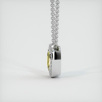 4.03 Ct. Yellow Sapphire Pendant, Platinum 950 3