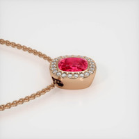1.21 Ct. Sapphire Pendant, 14K Rose Gold 3