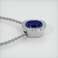 14.74 Ct. Blue Sapphire Pendant, 14K White Gold 3