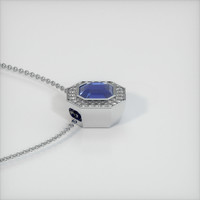3.59 Ct. Sapphire Pendant, 14K White Gold 3