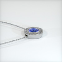 0.69 Ct. Sapphire Pendant, 14K White Gold 3