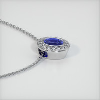 0.98 Ct. Sapphire Pendant, 14K White Gold 3