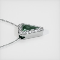 0.93 Ct. Sapphire Pendant, 14K White Gold 3