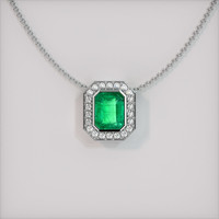 Emerald Pendant 1.65 Ct. 18K White Gold Preview