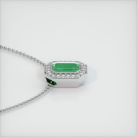 Emerald Pendant 0.75 Ct., 18K White Gold Preview