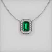 Emerald Pendant 1.41 Ct. 18K White Gold Preview