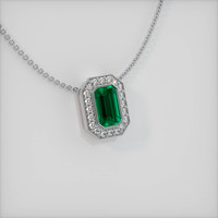 Emerald Pendant 1.41 Ct. 18K White Gold Preview