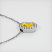 1.24 Ct. Sapphire Pendant, 18K White Gold 3