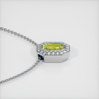 1.24 Ct. Sapphire Pendant, 18K White Gold 3