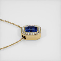 4.08 Ct. Sapphire Pendant, 14K Yellow Gold 3