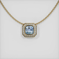 1.58 Ct. Sapphire Pendant, 14K Yellow Gold 1