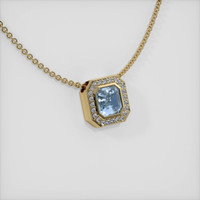 1.58 Ct. Sapphire Pendant, 14K Yellow Gold 2