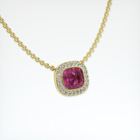 1.19 Ct. Gemstone Pendant, 14K Yellow Gold 2