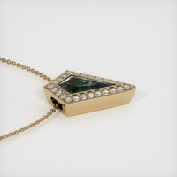 2.18 Ct. Sapphire Pendant, 14K Yellow Gold 3