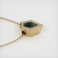 3.44 Ct. Sapphire Pendant, 14K Yellow Gold 3
