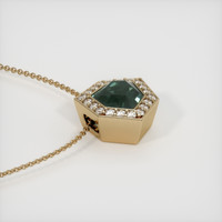 2.44 Ct. Sapphire Pendant, 14K Yellow Gold 3