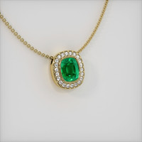 Emerald Pendant 0.79 Ct. 18K Yellow Gold Preview
