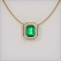 Emerald Pendant 1.65 Ct., 18K Yellow Gold Preview