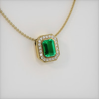 Emerald Pendant 1.65 Ct., 18K Yellow Gold Preview