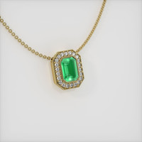 Emerald Pendant 0.75 Ct., 18K Yellow Gold Preview