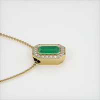 1.89 Ct. Emerald  Pendant - 18K Yellow Gold
