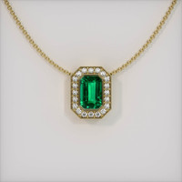 Emerald Pendant 1.41 Ct., 18K Yellow Gold Preview
