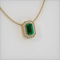 Emerald Pendant 1.41 Ct., 18K Yellow Gold Preview