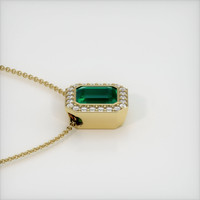 2.91 Ct. Emerald  Pendant - 18K Yellow Gold