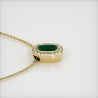 3.11 Ct. Emerald  Pendant - 18K Yellow Gold