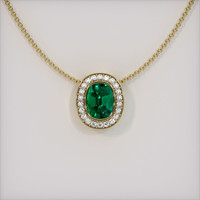Emerald Pendant 1.38 Ct., 18K Yellow Gold Preview
