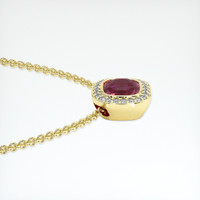 1.19 Ct. Gemstone Pendant, 18K Yellow Gold 3