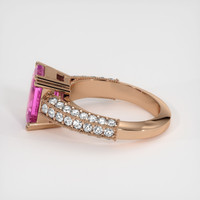 3.53 Ct. Sapphire Ring, 14K Rose Gold 4
