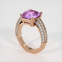 4.16 Ct. Sapphire Ring, 18K Rose Gold 2
