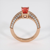 1.13 Ct. Padparadscha Sapphire Ring, 18K Rose Gold 3