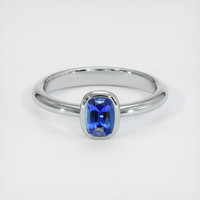 0.99 Ct. Blue Sapphire Ring, Platinum 950 1