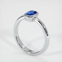 0.99 Ct. Blue Sapphire Ring, Platinum 950 2
