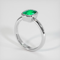 1.50 Ct. Emerald Ring, Platinum 950 2