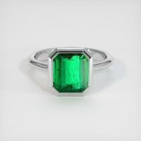 2.53 Ct. Emerald Ring, Platinum 950 1