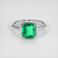 2.45 Ct. Emerald Ring, Platinum 950 1