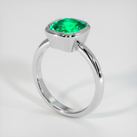 2.45 Ct. Emerald Ring, Platinum 950 2